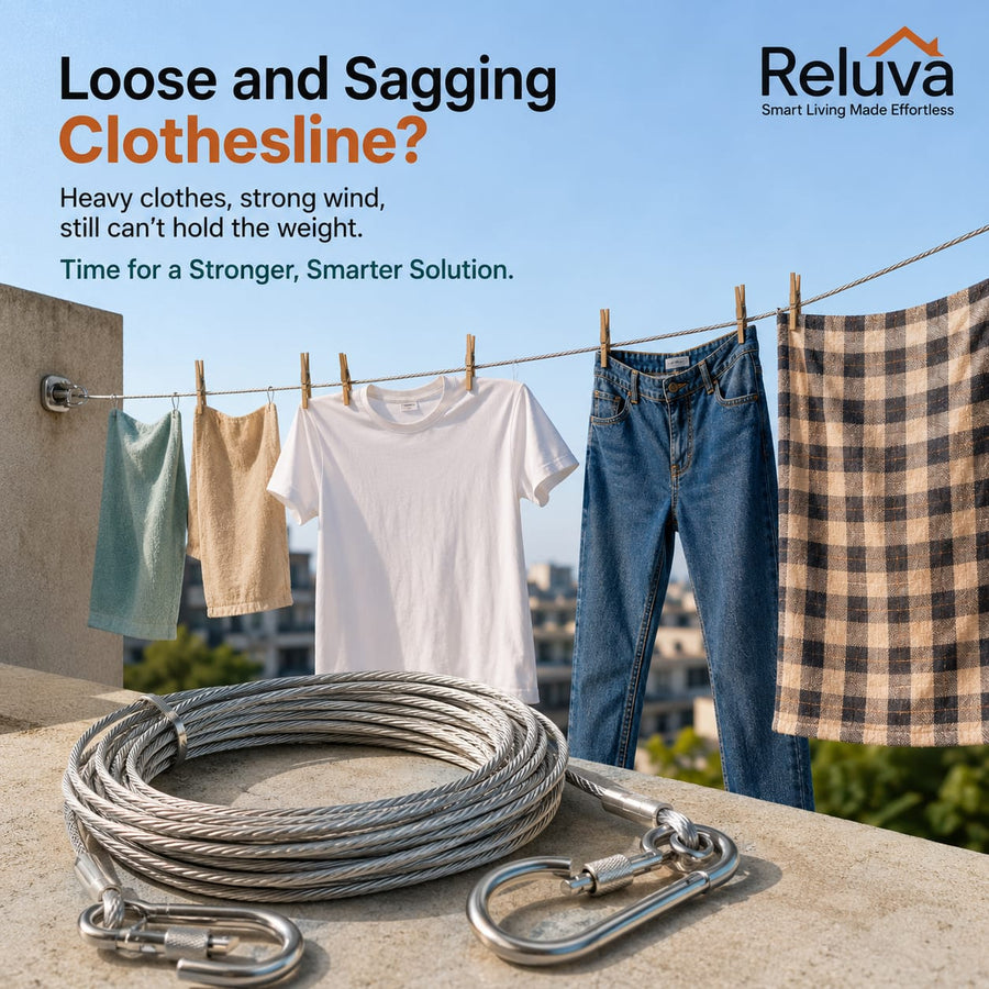 Reluva Stainless Steel Clothesline Cable – Rust-Free Wire